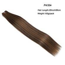 Straight Synthetic Hair Bundles Salon Smooth Wefts Hair Extensions High Temperature Super Long Synthetic Straight Hair Weaving - Multicolor - View 15