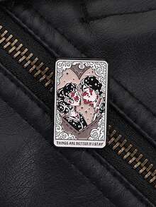 1 chiếc ghim cài áo tráng men "If I Stay, Everything Will Be Better", ghim cài áo hình bìa album của ban nhạc punk Mỹ, phụ kiện trang sức. - Nhiều màu - Xem 7