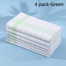 1/2/4/8/12 Stück Geschirrtücher, 4 Farben Küchentücher. Gittermuster Küchentücher. Gestreifte und karierte Küchentücher. Blau kariert, rot kariert, schwarz kariert, für Küche und Esszimmer, Küchenzubehör