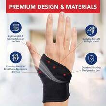 1/2pcs Comfortable Adjustable Wrist Brace For Men And Women, Ideal For Work, Fitness, And Weightlifting, For Left Or Right Hand