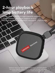 Lenovo 联想HD100迷你无线音箱，高品质音效，强劲低音，蓝牙6.0，环绕立体声，超长续航，支持TWS配对，便携易用，适合户外运动，兼容智能手机、笔记本电脑，是馈赠佳品。 - 深灰色 - 查看 6