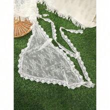 1 PC Hair Scarf, Hair Bandanas Head Kerchief, Vintage Lace Knitted Headband For Women, Headwrap For Girls, Headscarf Fall Winter Hair Accessories For Women For Vacation Outfits Woman - 白色 - 查看 4