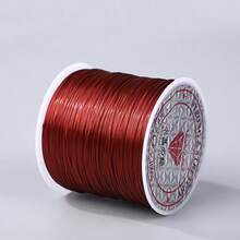 50米彩色扁平弹力线，0.8毫米手链绳，串珠线，用于珠宝制作，水晶DIY弹力绳，项链及各种DIY珠宝 - 彩色 - 查看 8