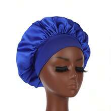 2 Piezas/1 Pieza Gorro de seda para dormir, gorros de satén, gorro de dormir de seda con banda elástica suave, envoltura de cabello de seda para cabello rizado