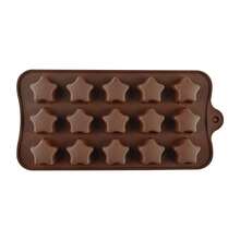 1 Pc Silicone Chocolate & Caramel Hard Candy Mold – For Fat Bombs Snacks & Truffles, Features Square, Round, Heart, Star, Flower Shapes, Great For Valentine's Day DIY Sweet Treats