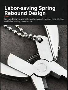 1pc/2pcs Multi-Function Folding Pliers, Outdoor Camping Combination Tool, Mini Scissors Portable Tactical Equipment Pliers