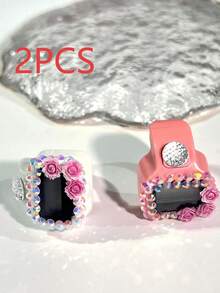 1pc Elegant Flower Ring Tally Counter, Mini Tasbih Ring Counter, Step Tracker, Suitable For Holiday Gatherings As Gift