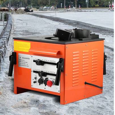 Dobladora de barras de refuerzo de 1 pulgada, 25 mm, dobladora de barras de refuerzo, dobladora de barras de refuerzo eléctrica de grado 60, resistente con pedal para doblar cuerda de acero (dobladora de barras de refuerzo de 1 pulgada)