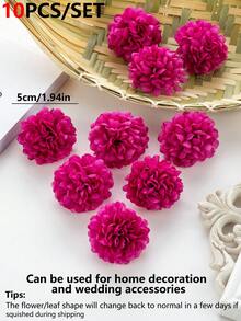 1/10/30/500顆人造繡球花球 DIY材料 派對裝飾 婚禮、居家、餐廳、臥室、婚禮裝飾、春季裝飾、窗戶裝飾、花瓶裝飾、戶外花園、情人節裝飾、新年裝飾 - 紫紅色 - 查看 3