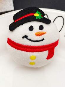 6 Stücke süße Plüsch Weihnachtsbrosche, Schal, Pullover Pins Dekorationen, kreative kleine Geschenke - Verschiedenfarbig - Übersicht 7