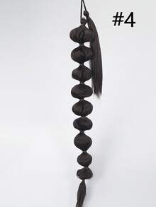 30 Inch Women's Wig Lantern Bubble Ponytail Curly Wig High Ponytail - Multicolor - View 18