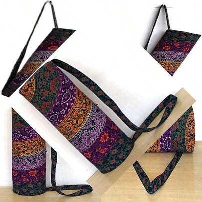 CRAFT CASTLE ICC Yoga Mat Bag Carrier For Women Men - 26X6 Inches With Multi-Functional Pockets & Adjustable Strap