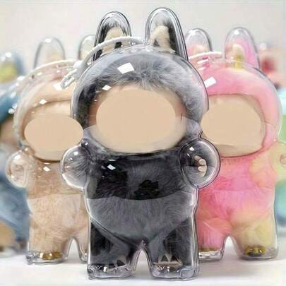 1 hộp trưng bày thiết kế nhân vật nhiều màu sắc, phù hợp với hộp trưng bày pha lê 1.0/2.0/3.0 - Nắp bảo vệ mặt trước hiệu suất cao | Hộp đựng búp bê sưu tầm chống bụi, chất liệu PMMA dễ thương và bền (Không bao gồm búp bê), hộp bảo vệ tượng búp bê acrylic.