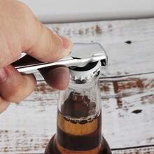 Abridor de botellas de cerveza/refresco en miniatura, herramienta portátil para quitar tapas de frascos