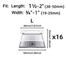 8/16/24 件装椅腿地板保护垫，防噪音家具垫，防刮擦椅套，耐用硅胶家具滑垫，保护地板、桌椅，适用于厨房、客厅和餐厅家具