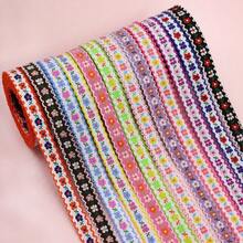 Chinese Style Floral Trim Ribbon, Vintage Embroidered Ribbon Variety, DIY Handmade Bow Hair Clip Clothing Accessories Ribbon