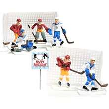 Cakesupplyshop 8 Piece Hockey Players & Goals Set Cake Topper Decoration by CakeSupplyShop(default) - Multicolor - Ver 2
