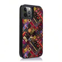 Funda tipo cartera con diseño floral, adornada con vibrantes flores y delicados patrones. Compatible con iPhone 16e, 16, 15, 14 Plus, 13, 12, 11 Pro Max, SE, 2022, 7, 8 Plus, X, XR, XS Max. Incluye tarjetero y una resistente cubierta protectora con doble cierre magnético. El regalo perfecto para familiares, amigos, niños, cumpleaños, Halloween, Navidad, parejas y San Valentín. - Negro - Ver 2