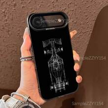 compatible con funda de teléfono de carreras de coches de Fórmula 1 compatible con  17,16,15,14,13,12,X,8,Pro,Max,Plus,E,SE4,Air,Mini negro IMD mate, funda compatible con  17 pro max, funda de  17 pro, funda de  17, funda de  16 pro max - z8 - Ver 12