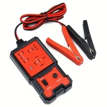 12V Auto Relay Tester With Battery-Free Operation & Test Button - 4-Pin/5-Pin Heavy-Duty Relay Diagnostic,  Red/Black Design , Wiring-Free Connection Via Battery Clips For Car, Truck, Motorcycle Systems , Robust Tool Design, Sturdy Construction(Professional Mechanic & DIY Use) - Đỏ - Xem 9