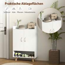 Shoe Cabinets - White - View 5