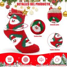 ¡RecomendadoCalcetines Navideños Mujer Hombre, 6 PCS Cozy Calcetas Navidad,Invierno y Cálido,Grueso,Suave,Cómodo,Transpirable,Unisex,Calcetas Navideña Regalos Navideños,Calcetas Mujer¡Top de Temporada - 1 - Ver 5