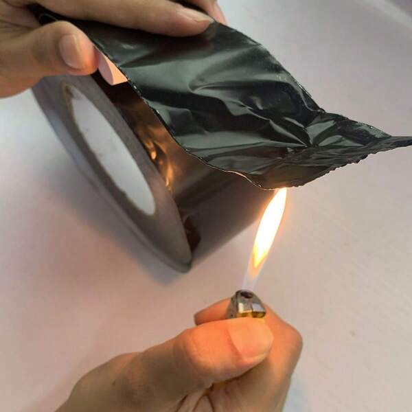 Aluminum Black Foil Tape 2 Inches X 55 Yards 3.94 Mil Heavy Duty Adhesive HVAC Sealing Hot Cold Air Duct Tape For Pip...