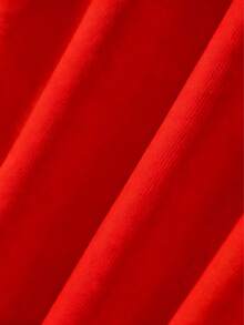 Faith Over Fear, Letter Print Pocket Hoodie, Men's Casual Long-Sleeve Drawstring Style, Autumn & Winter New-Unisex Loose-Fit Hooded Sweatshirt-K88 - 紅色 - 查看 2