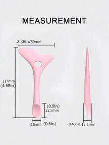 Multifunctional Makeup Eyeliner Stencil, 1pc Silicone Reusable Waterproof Tool For Liner Makeup Brush Pen Stamp Thin Sharpener Cat Eyes Smoky Eye Small Angled Wing Tip, Aid Eyeliner Molds Guide Template For Quick And Easy Makeup, Real Beginners Techniques Eye Shadow Lines Gel Eyebrow Pomade Black,Makeup,Cheap,Room Decor,Vanity,Travel,Bedroom,Makeup Accessories,Cheap,Stocking Stuffers,Makeup,Makeup Tools,Cheap Stuff,Gifts,Gifts For Women,Christmas Gifts - 粉色 - 查看 3