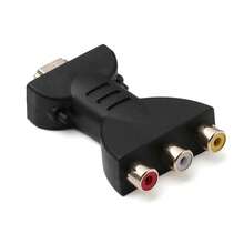 HDTV To 3 RCA Composite AV Adapter, Male To Female Audio Video Converter For TV Monitor, Plug And Play - View 7