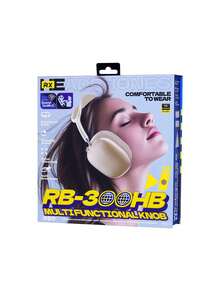REMAX Tai nghe Bluetooth 5.4 RB-300HB, Thời lượng pin dài, Âm thanh chất lượng cao, Đeo thoải mái, Tương thích với điện thoại thông minh Apple và Android, Màu vàng sâm panh - Vàng Sâm panh - Xem 5