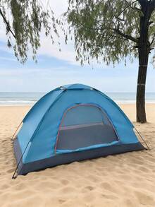 1 pièce Tente de camping pliable pour usage extérieur, parc, pique-nique, pêche, usage domestique, abri solaire - Multicolore - Voir 16