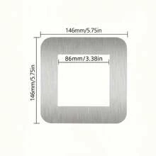 1片现代开关面板贴纸，无需安装或接线，采用耐用PC塑料材质，适用于标准开关，适用于客厅、卧室、办公室，易于安装和拆卸，提升家居装饰格调。