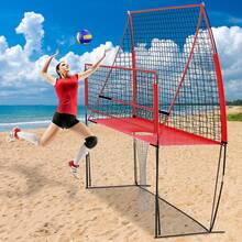 Volleyball Net System - Red - View 1