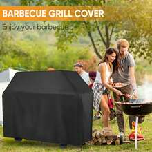 L-XXL Heavy Duty Mobility Scooter Storage Shelter Rain Cover Protector, BBQ Cover Rain Barbecue Grill Protector Outdoor Covers - màu đen - Xem 4