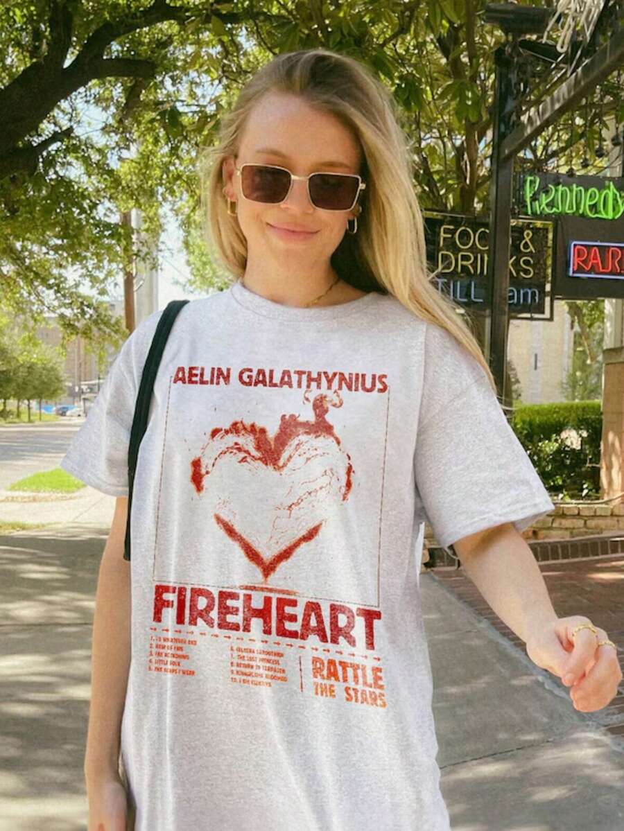 Sudadera de Aelin Galathynius | Fireheart Terrasen Merchandising oficial de Trono de Cristal SJM Universe Rowan Whitethorn Kingsflame El Regalo de los Trece - Blanco - Ver 1