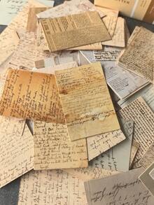 100 张/包复古迷你莫奈信迷你备忘录卡，双面，剪贴簿材料纸，学校用品，明信片，森林动物，昆虫，花卉，蝴蝶，计划器，DIY 背景，文具