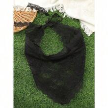 1 PC Hair Scarf, Hair Bandanas Head Kerchief, Vintage Lace Knitted Headband For Women, Headwrap For Girls, Headscarf Fall Winter Hair Accessories For Women For Vacation Outfits Woman - 白色 - 查看 3