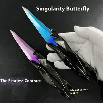 1pc "Fearless Covenant Singularity" (Valorant Series Model), Made Of Full ABS Plastic, Foldable, Stress Relief Function, Suitable For Interactive Gaming, Birthday/Holiday Gift