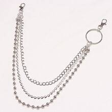 1 Stück Vintage Perlenkette Mehrfach-Hosenkette, modisches Jeans-Accessoire, vielseitig für den täglichen Gebrauch
