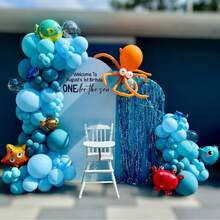 海洋主题派对套装，适合生日派对、迎婴派对、周年庆典等。 - 薄荷藍 - 查看 7