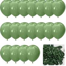 Avocado Green Balloons 5inch Small Olive Green Balloon 60pcs Mini Round Green Latex Balloons For Arch Garland Retro Avocado Green Balloon For Birthday Party Decoration Jungle