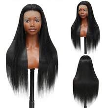 40 英寸无胶 13x6 蕾丝前假发 真人发 5x5 4x4 13*4 高清透明骨直巴西处女真人发蕾丝闭合假发 女士预拔自然外观预漂白结，耐高温纤维合成混合发假发 女士 - 自然色&黑色系 - 查看 3