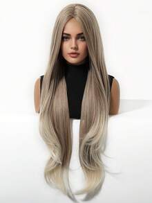 32 Inch Extra Long Wavy Ombre Wig, Women Synthetic Hair Wig For Daily Wear, Party, Cosplay