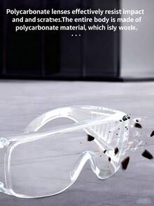 1pc Kitchen Onion-Cutting Goggles, Protective Goggles To Prevent Liquid Splashes From Injuring Your Eyes, Made Of High-Transparency PC Material, Multi-Functional Windproof Goggles, Cycling Glasses, Suitable For Wearing While Cooking In The Kitchen, And Also Suitable For Outdoor Sports.