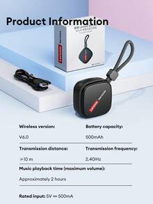 Lenovo 联想HD100迷你无线音箱，高品质音效，强劲低音，蓝牙6.0，环绕立体声，超长续航，支持TWS配对，便携易用，适合户外运动，兼容智能手机和笔记本电脑，是馈赠佳品。 - 米色 - 查看 11