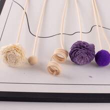 8 st lila doftdiffusorpinne-kit, naturlig rottingblomma med doftdiffusorer för badrum, kontor och hem, ersättning för doftdiffusorer, rottingpinnar (exklusive flaskor)