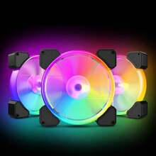 US 4 Pcs Computer Gaming Case RGB LED Fans Cooling Quiet Colorful Frame 120mm - Gói 4 - Xem 2