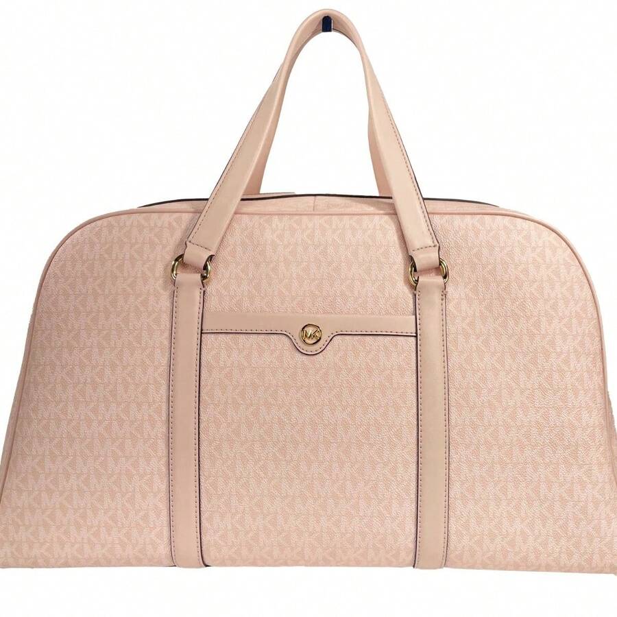 Michael Kors Travel Extra Large Powder Blush PVC Top Zip Weekender Luggage Bag - Powder Blush - View 1