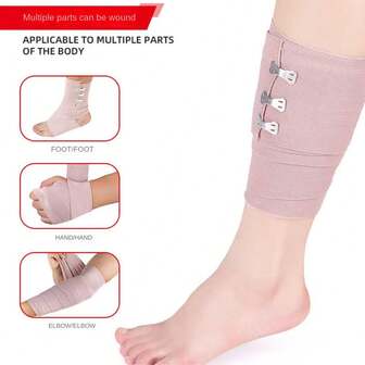 2Pcs Rubber Elastic Bandage Bandage Movement Pressurized Air Fixed Belt Movement Protective High Elastic Belt Width: 1.97/2.95/3.94/5.91 In Long: 177.17 In